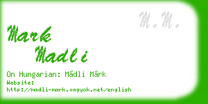 mark madli business card
